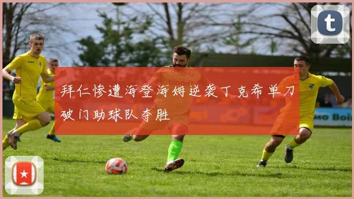 拜仁惨遭海登海姆逆袭丁克希单刀破门助球队夺胜